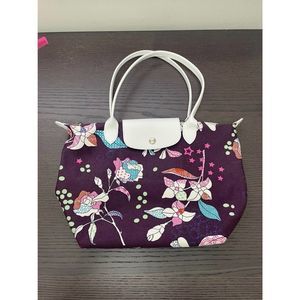 Longchamp fabric printed tote
